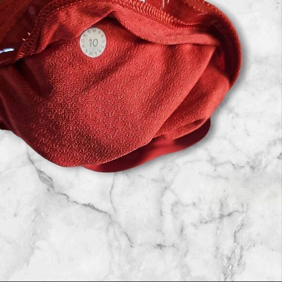 Lululemon Size 10 Coral Leggings 25" - Picture 6 of 7